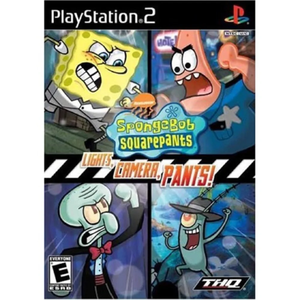SPONGEBOB SQUAREPANTS: Lights, Camera, Pants! PlayStation 2 PS2 Video Game